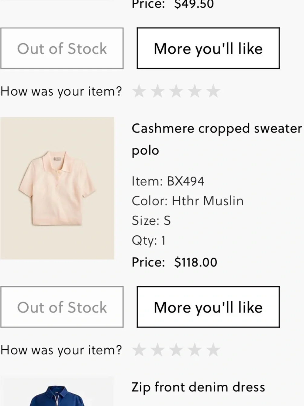 J. Crew cashmere Cropped sweater polo Knit Top in Cream - Women